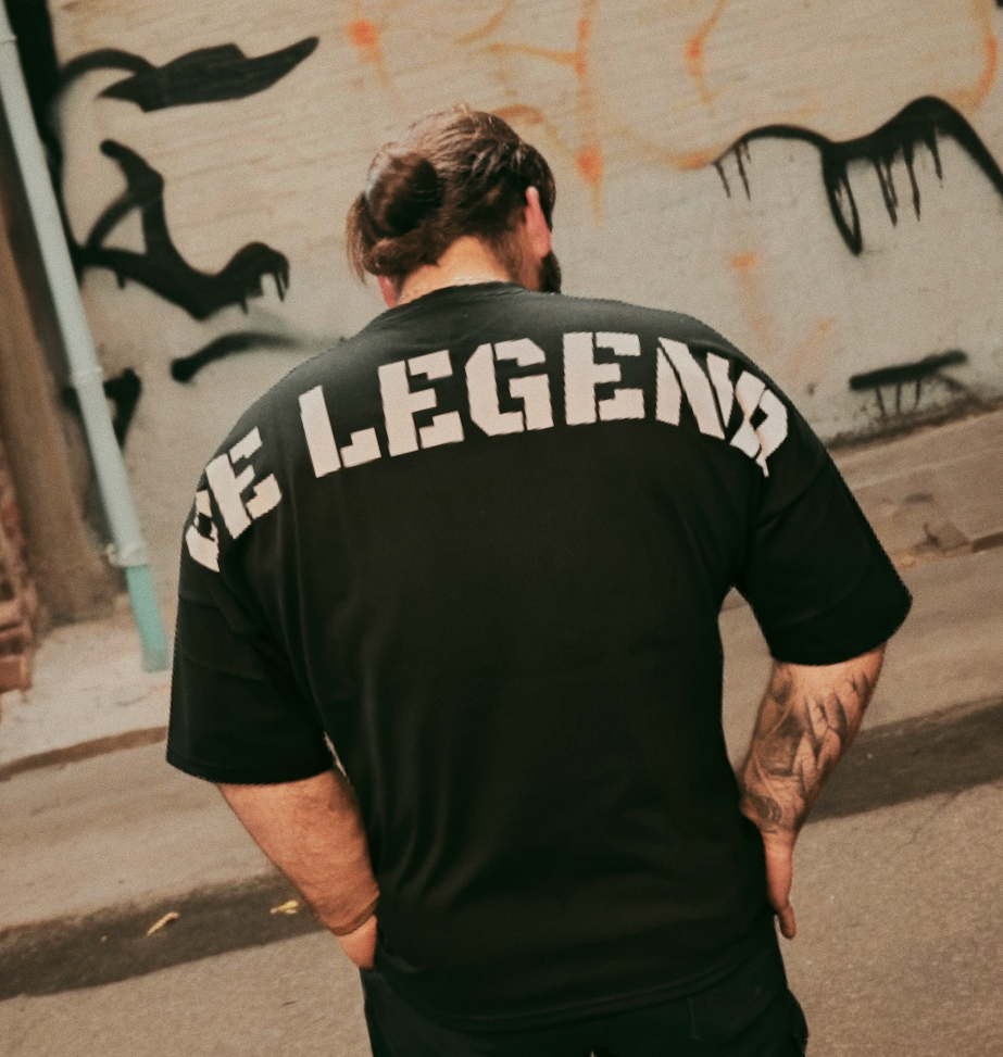 camiseta oversize negra