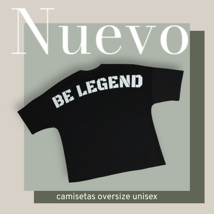 camiseta oversize negra