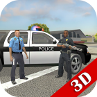 Police Cop Simulator. Gang War Logo