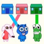 Draw To Home: Brain Puzzle Logo