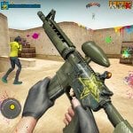 Paintball Shooting Game 3D Logo