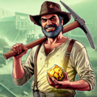 Wild West Miner – Gold Rush Logo